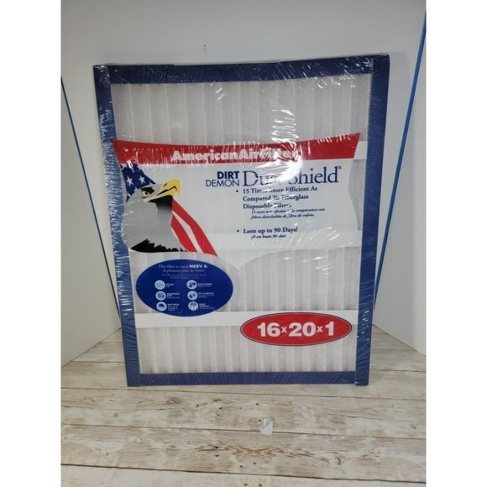 American Air Filter 16x20x1‎ Dirt Demon Dust Shield MERV 6
